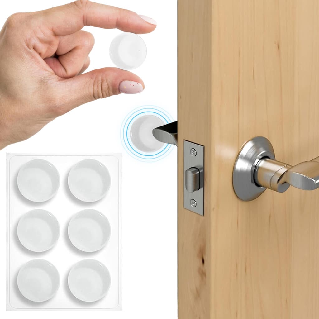 Adesivo Protetor Multiuso Silicone Pingo Anti Impacto Protege Móveis Parede Porta Vidro Anti Ruído