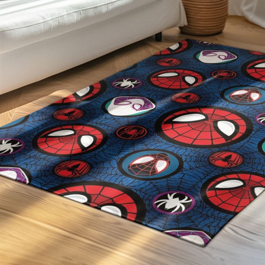 Tapete Decorativo Infantil 118x70cm Antiderrapante Sala, Quarto e Escritório