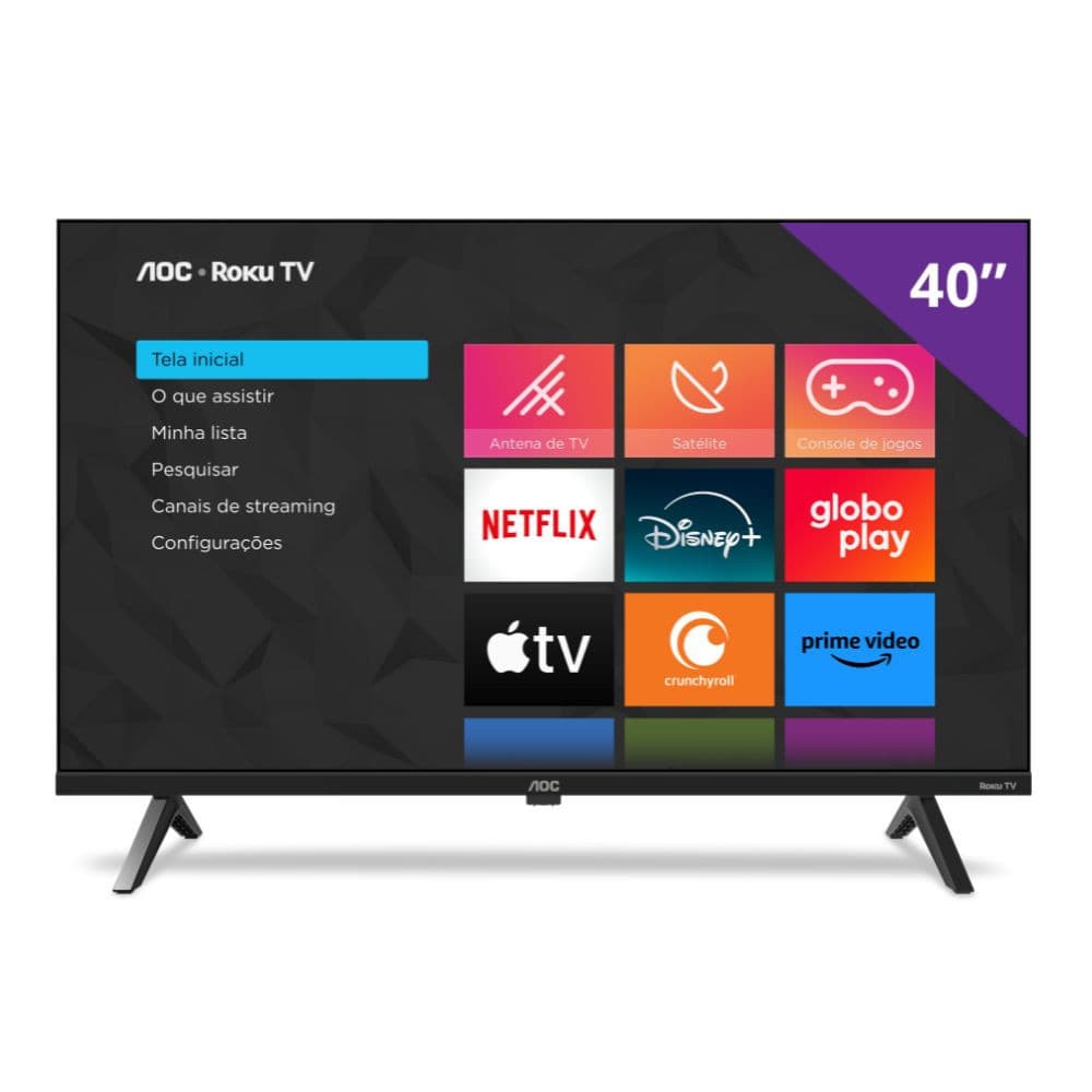 Smart TV 40" AOC Roku TV Full HD - 40S5045/78