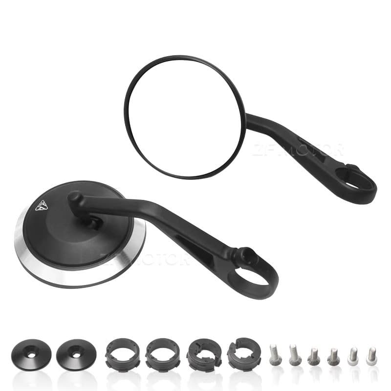 Nova Motocicleta Guiador Retrovisor Espelhos Laterais Barra Final Espelho Kit Para Rua Triplo S 765 765RS 765R Bobber T1
