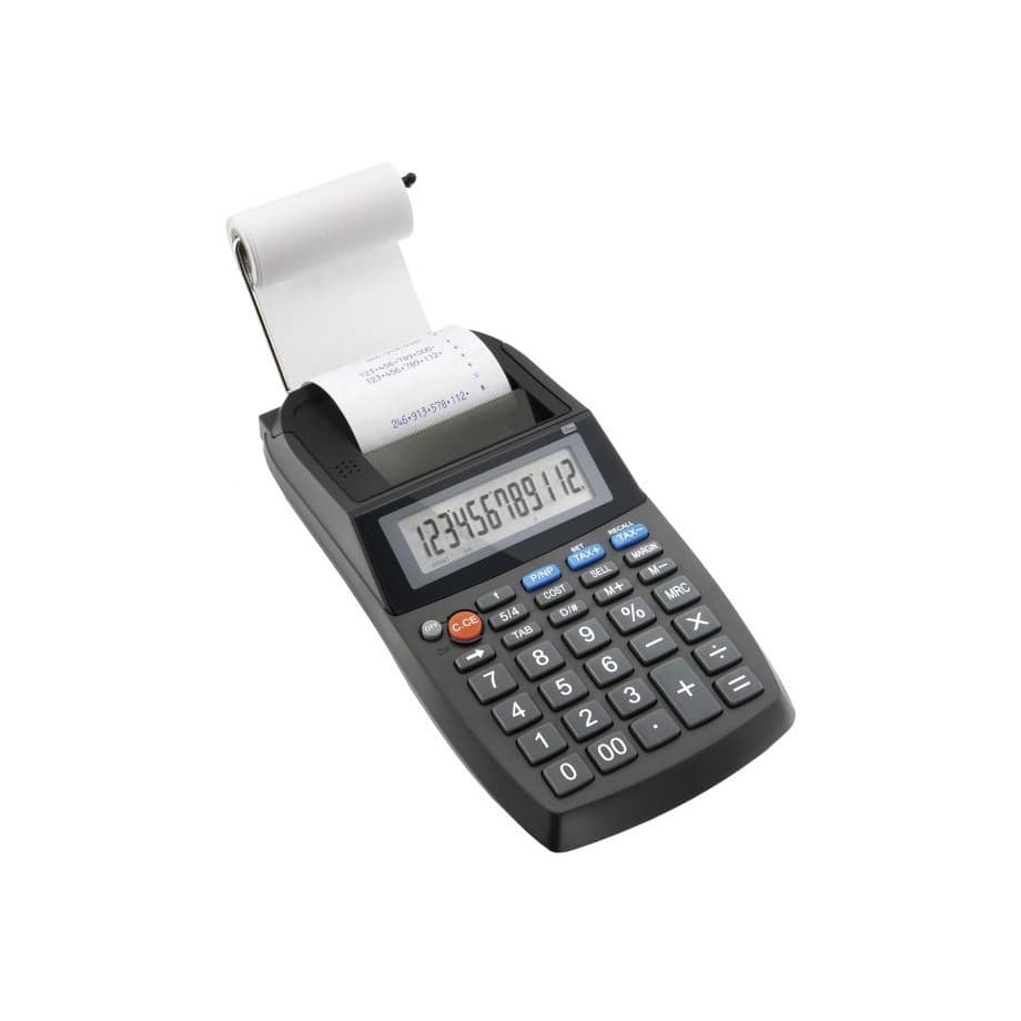 Calculadora Elgin Compacta Com Bobina 12 Dígitos Ma-5111 Cor:Preto