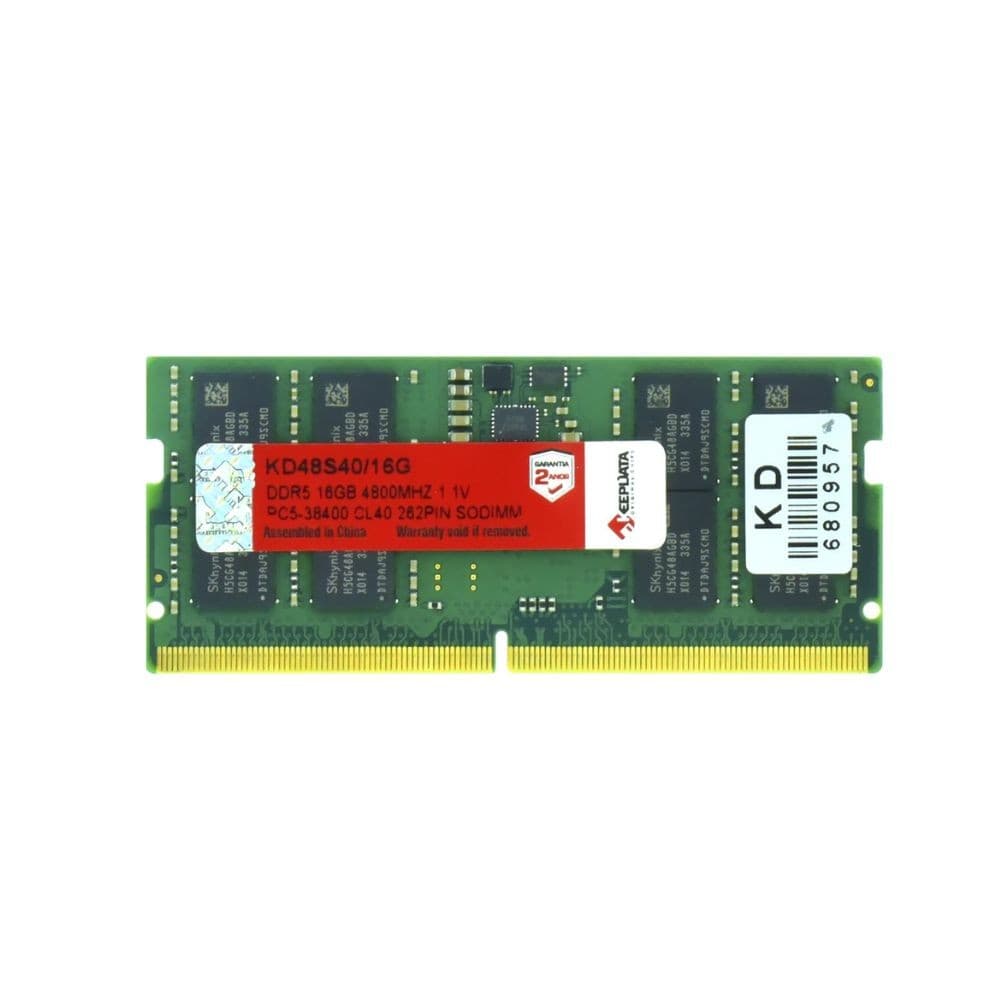 Memória RAM para Notebook Keepdata DDR5 16GB 4800MHz