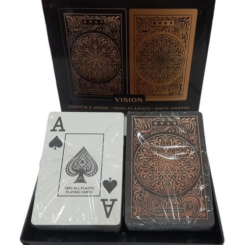 Jogo 02 Baralho Big Number Número Grande 100% Plástico