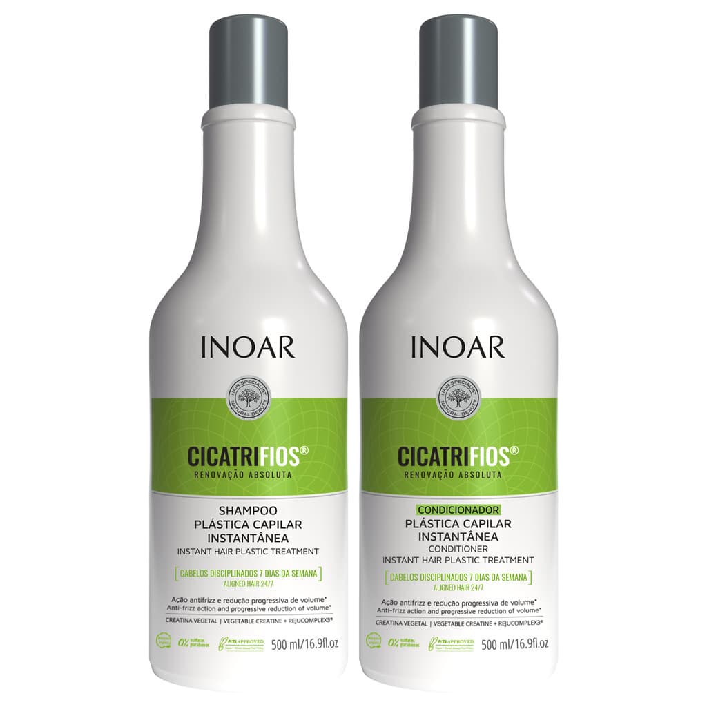 KIT INOAR 500ML CICATRIFIOS SHAMPOO+CONDICIONADOR 