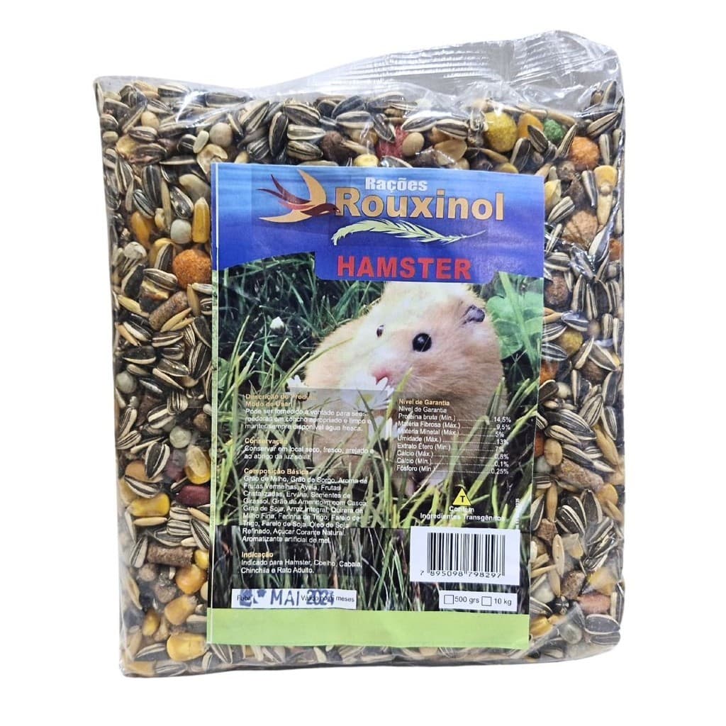 Ração Hamster Mistura Roedores Mix Sementes Balanceada Premium