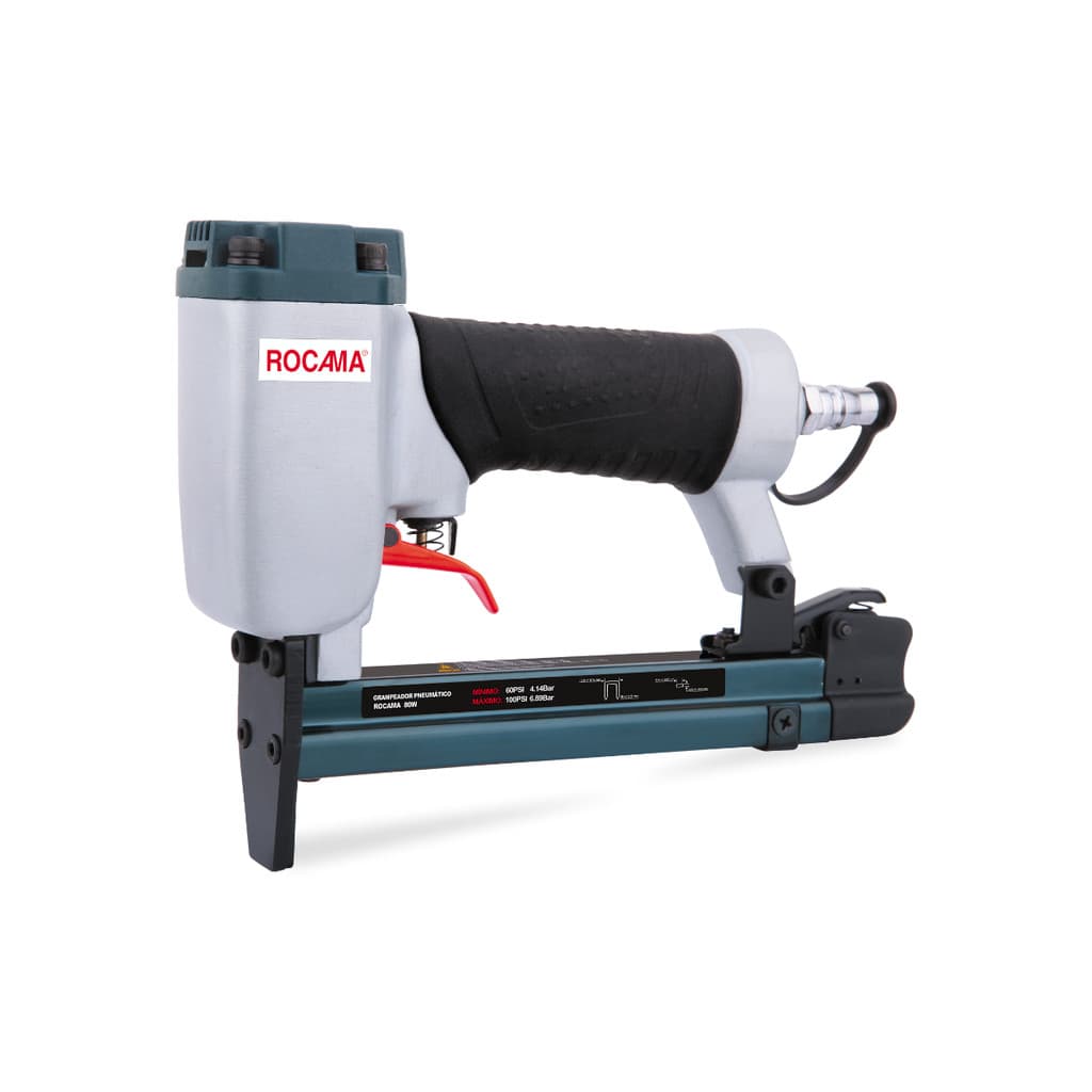Grampeador Pneumatico Profissional Rocama 80W Tapeceiro
