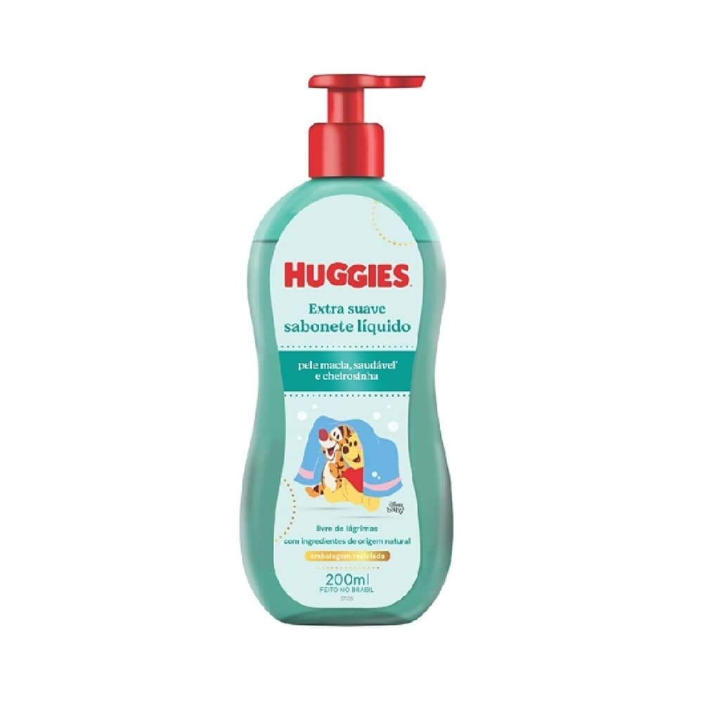 Sabonete Liquido Huggies Extra Suave da Cabeca aos Pes 200ml