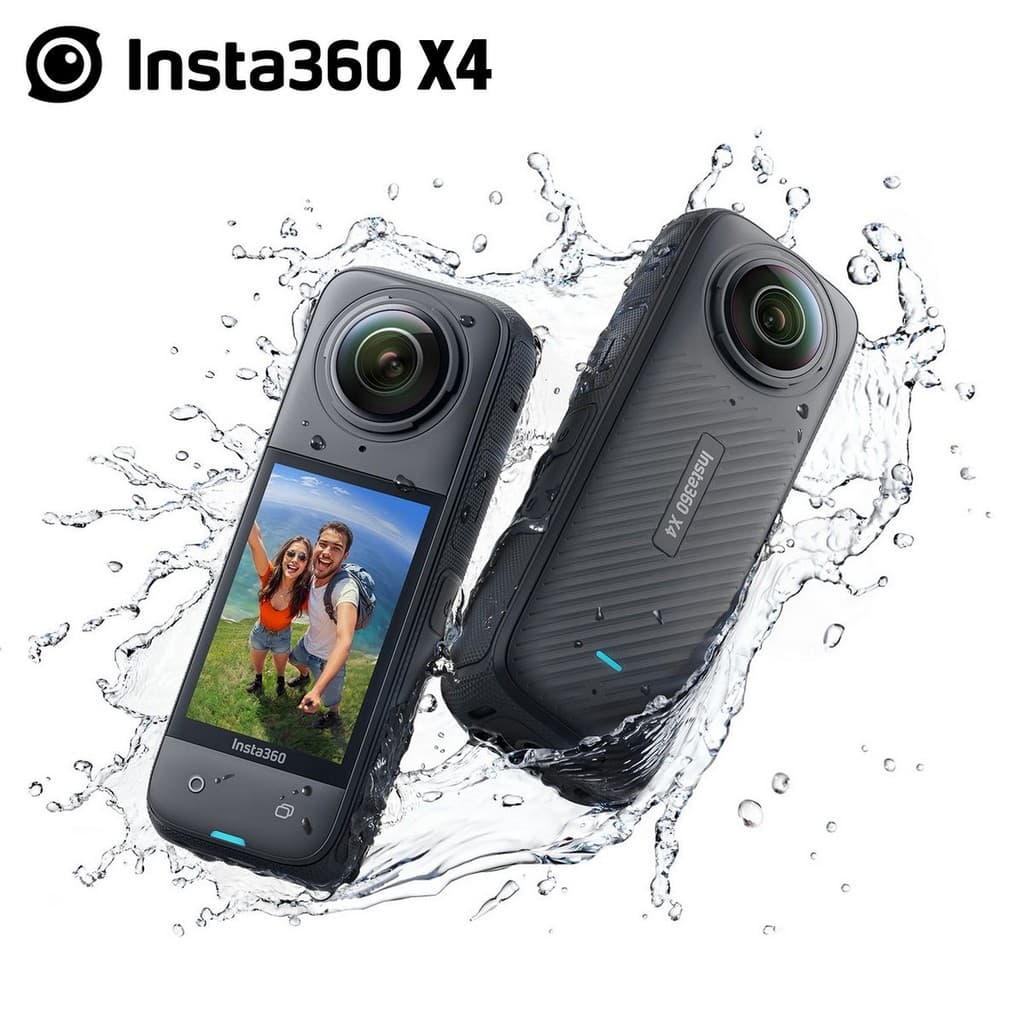 Câmera Insta360 X4 Vídeos 360° 8K30/5.7K60 - 72MP