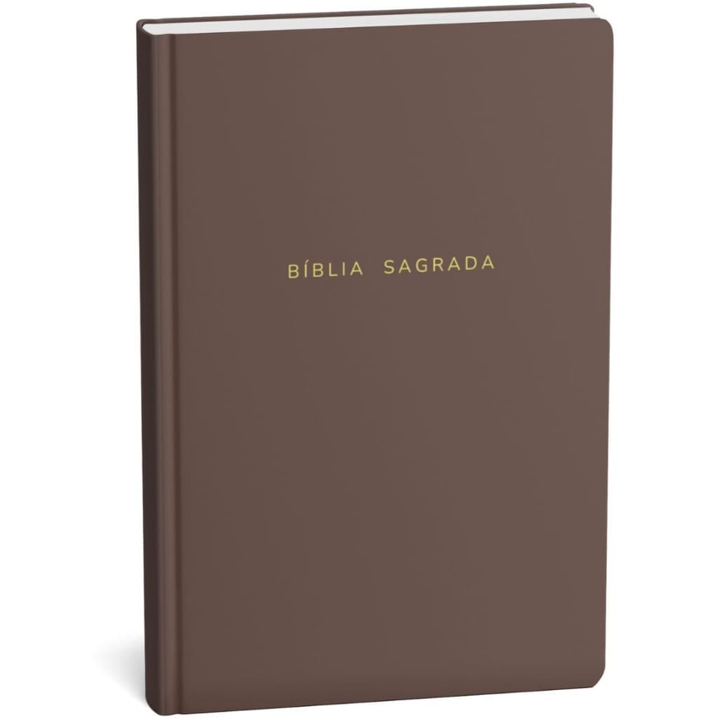 Bíblia Sagrada Slim | Almeida Corrigida Fiel ACF Expandida | Capa Dura Marrom
