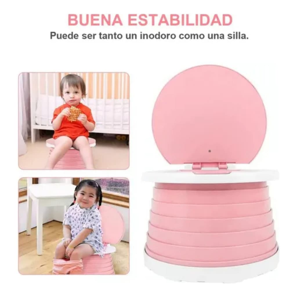 Penico Dobrável Portátil Para Crianças Uso Em Casa Ou Viagen