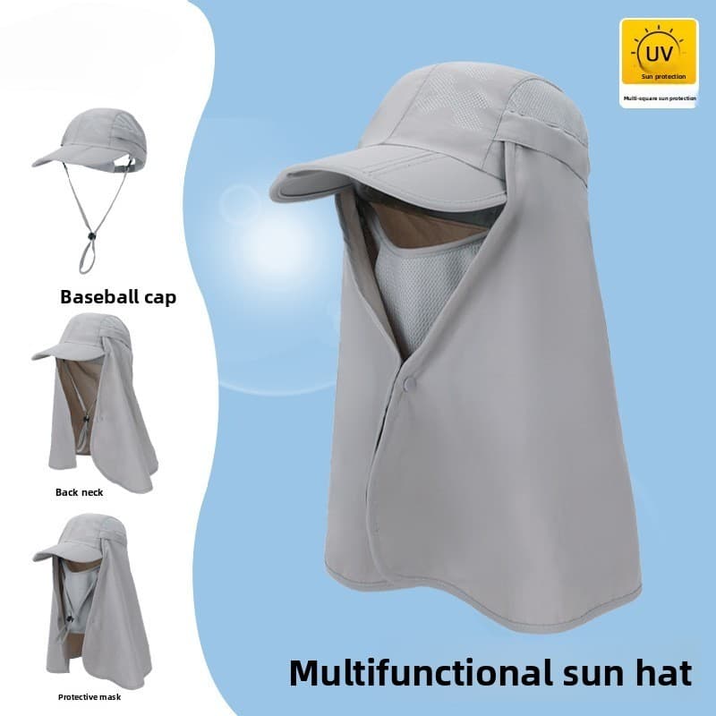 Chapéu De Proteção Solar Unissex De Verão , Boné Dobrável De Secagem Rápida À Prova D'água Com Aba De Pescoço Para Camin