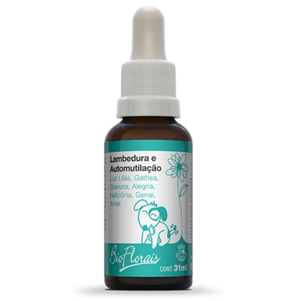 Floral Cachorro Gato: Lambedura e Automutilação BioFlorais. Se lambem demais