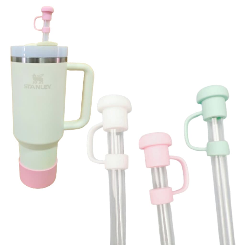 Tampa Para Canudo Copo Térmico Protetora Silicone Tampinha 10mm Lisa Reutilizável