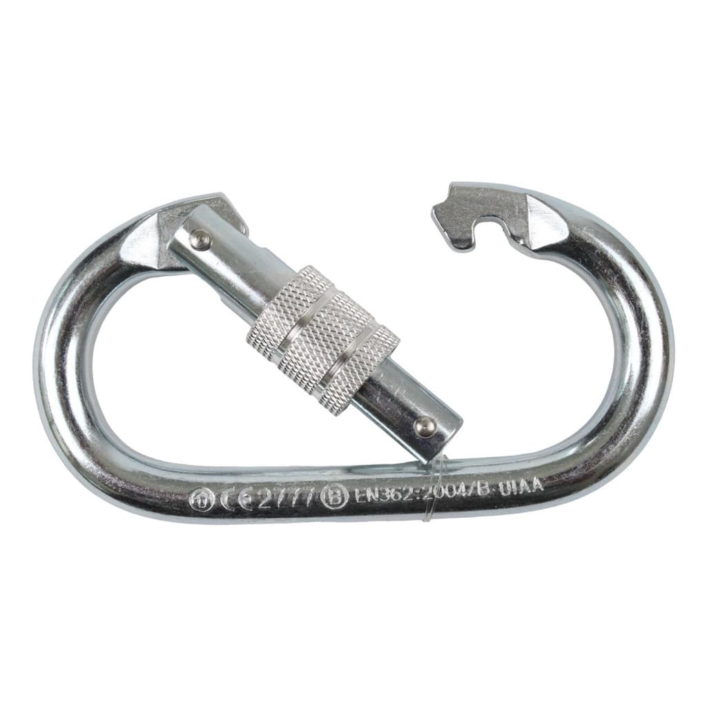 Mosquetão Oval com Rosca 25kn Ce En Uiaa