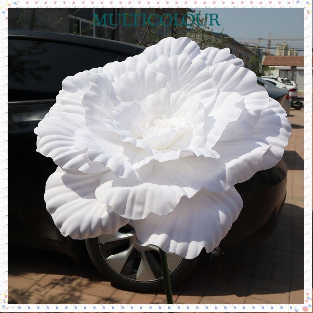 Flor De Peônia De Simulação Multicolorida , Artificial PE 40/50 Cm , Flores Falsas De Exibição De Janela Gigante