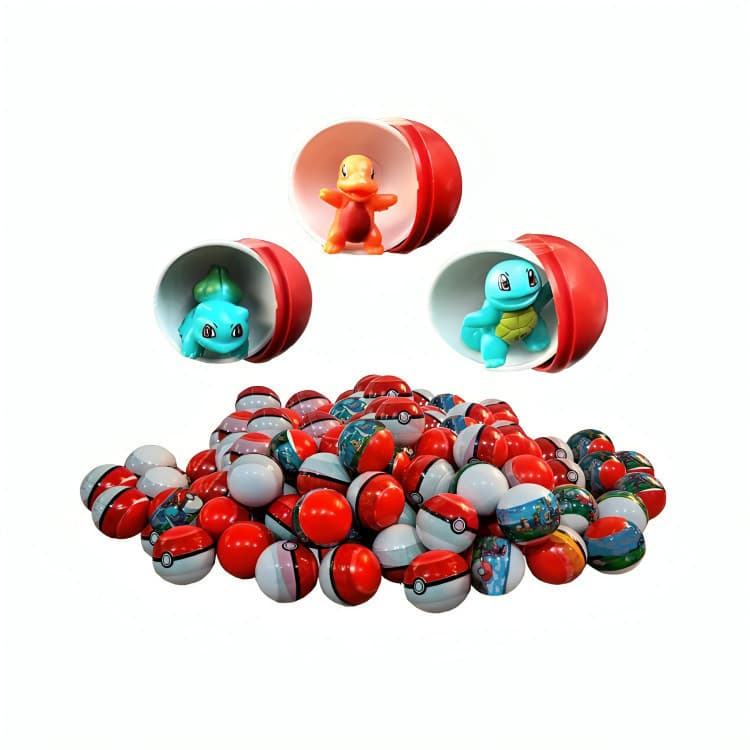 Kit 15 Pokebolas Lacradas Encapsulados Com Mini Pokémons Incluso Sortidos Surpresa Miniatura Pokémon