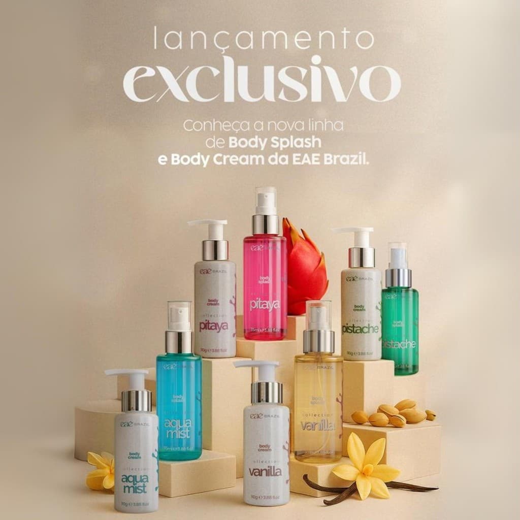 Kit Body Splash 115ml + Body Cream 110g Alta Performance Original Eae Brazil