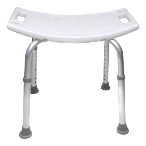Banqueta Banho S/ Encosto Banco Cadeira Alumínio Idoso 100kg