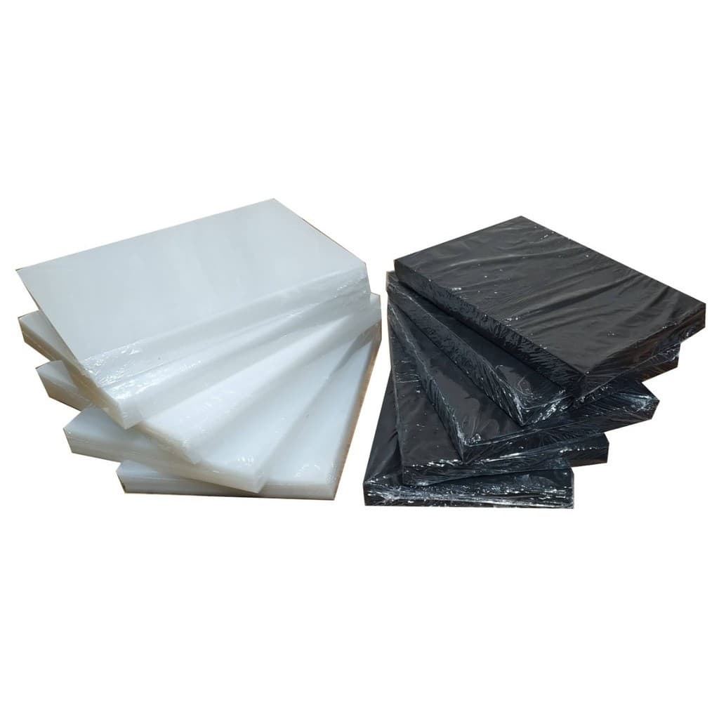 Kit 1.000 Capas De Encadernação A4 500 Cristal + 500 Preta