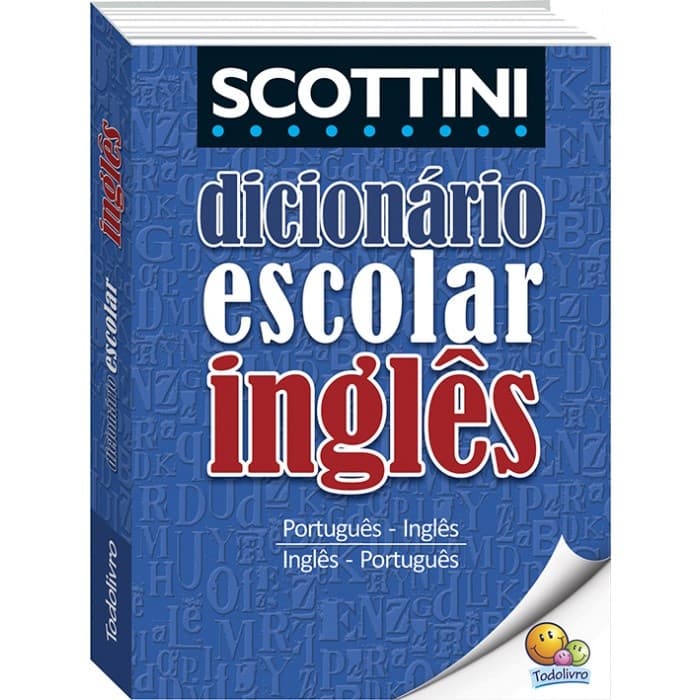 Dicionário Escolar de Inglês Capa Azul