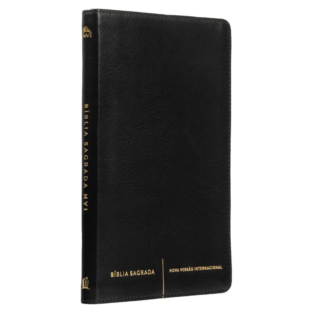 Bíblia Sagrada Slim | NVI | Capa Luxo Preta