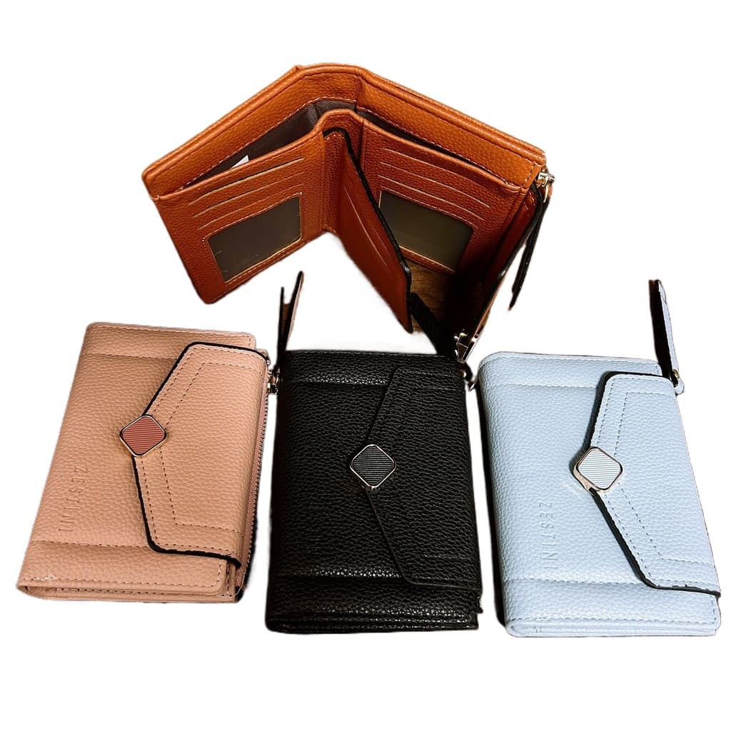 Carteira Pequena Porta Cartão Feminina e Moedas Compacta e Elegante