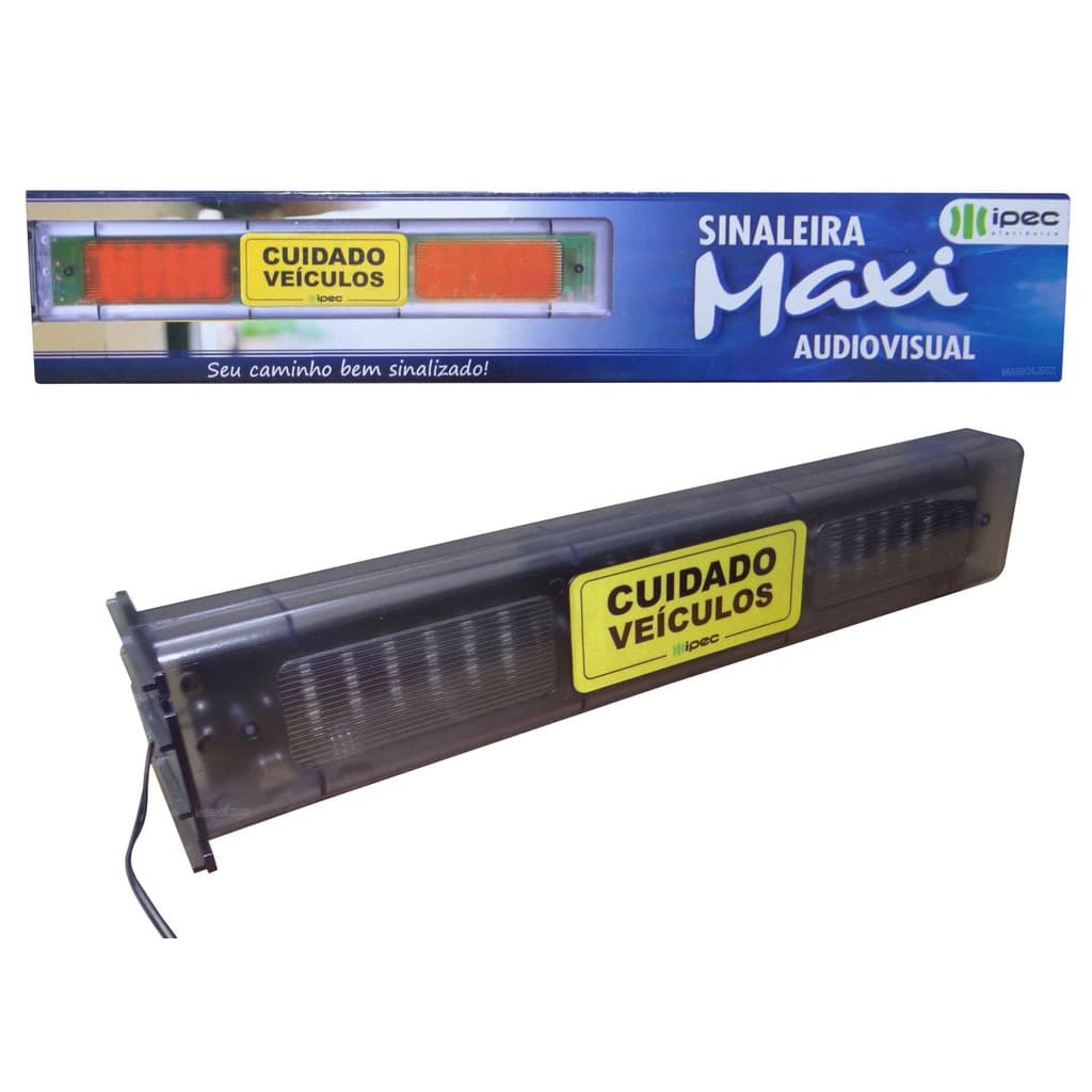 Sinalizador Sinaleira Audiovisual Maxi Bivolt Sonoro Entrada Saida Garagem