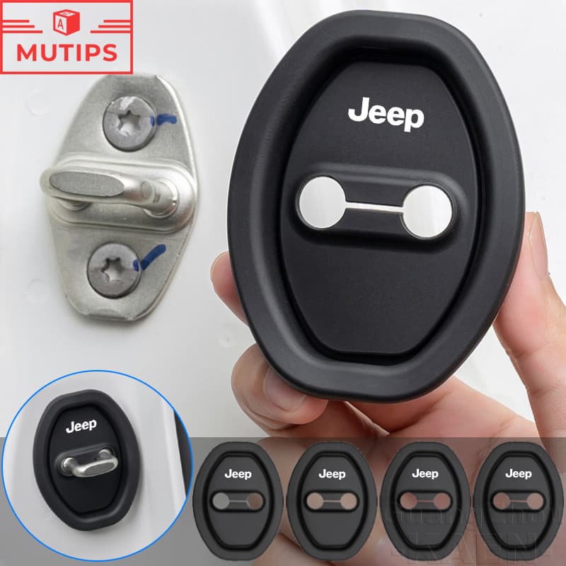 Jeep Tampa Da Fechadura Porta Do Carro De Borracha De Silicone Fivela Almofada Protetora Amortecedor Para Renegade Compa