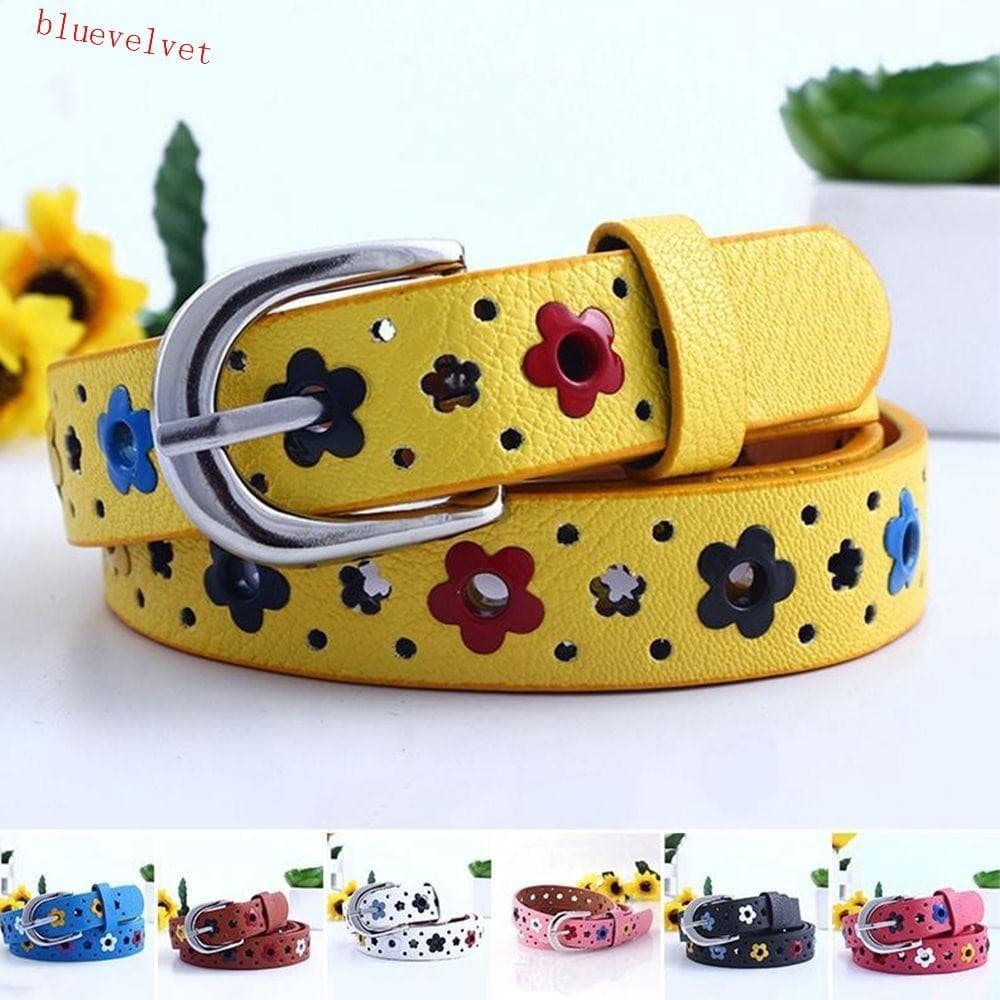 BLUEVELVET Cinto Infantil Meninas Flores De Borboleta Oca Kids Cintos Unisexo Ajustáveis