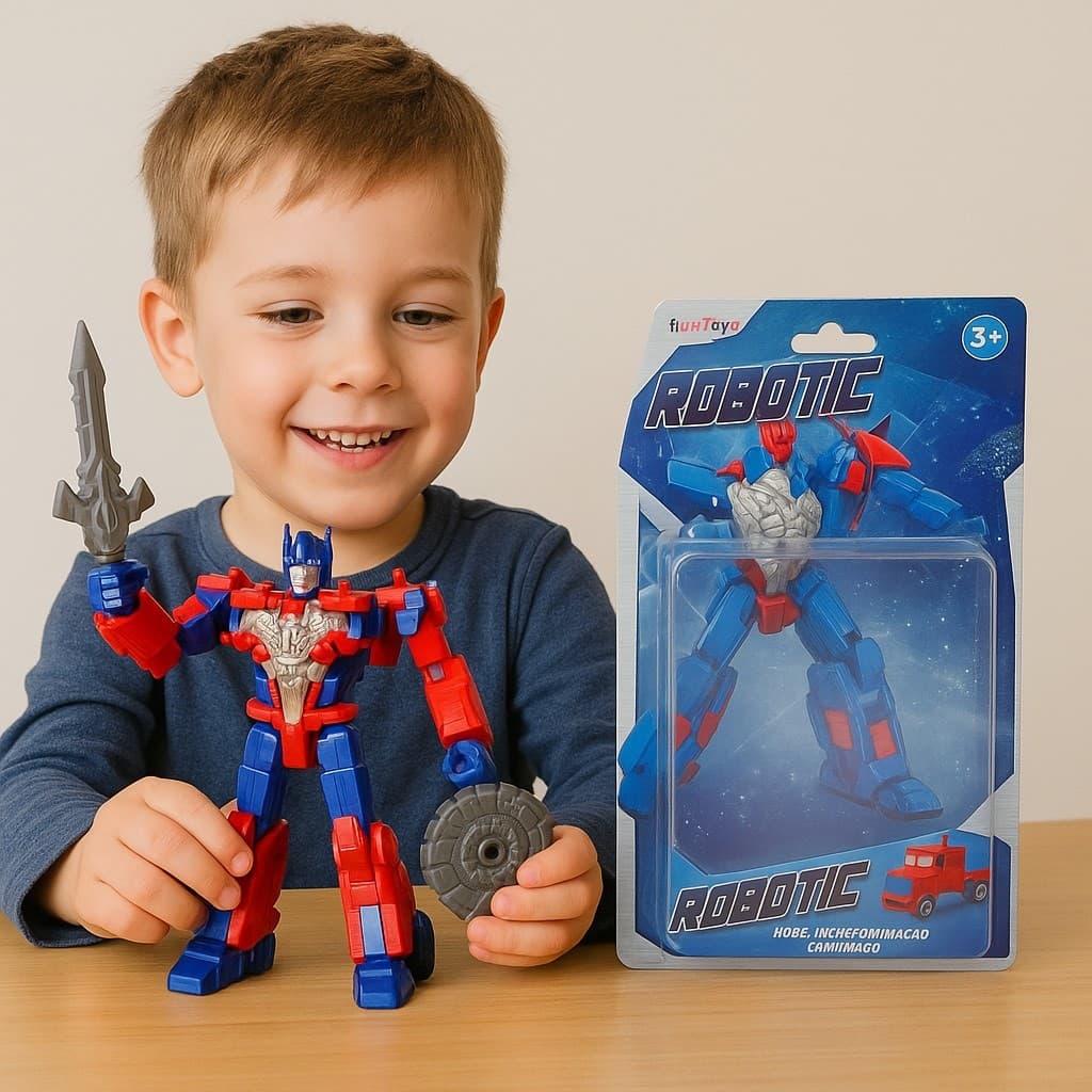 Brinquedo Transforme Robô em Caminhão Modelo LCB098 Robo-Truck Transformável para Crianças