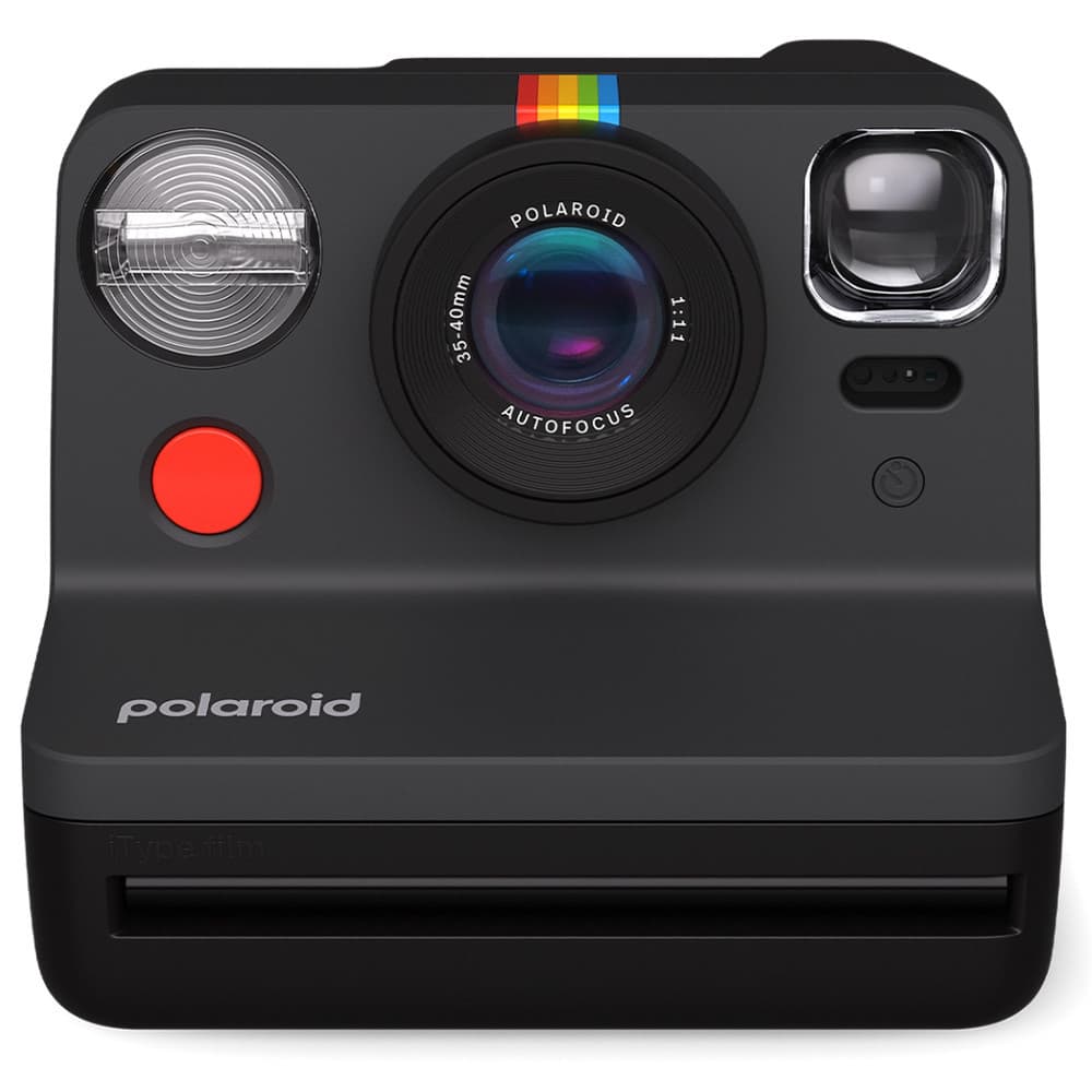 Câmera Instantânea Polaroid Now 2ª Geração Sustentável Com Alça De Pulso - preto