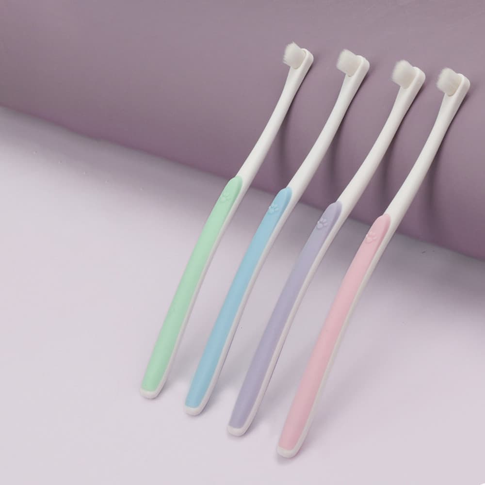 Limpeza Oral Para Cães E Gatos Escova Plástica Pequena Com Cerdas Macias Animais Domésticos Produtos De Higiene