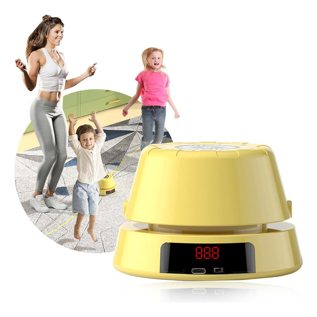 Máquina De Pular Corda Automática Contador Inteligente com Controle Remoto e 10 Velocidades