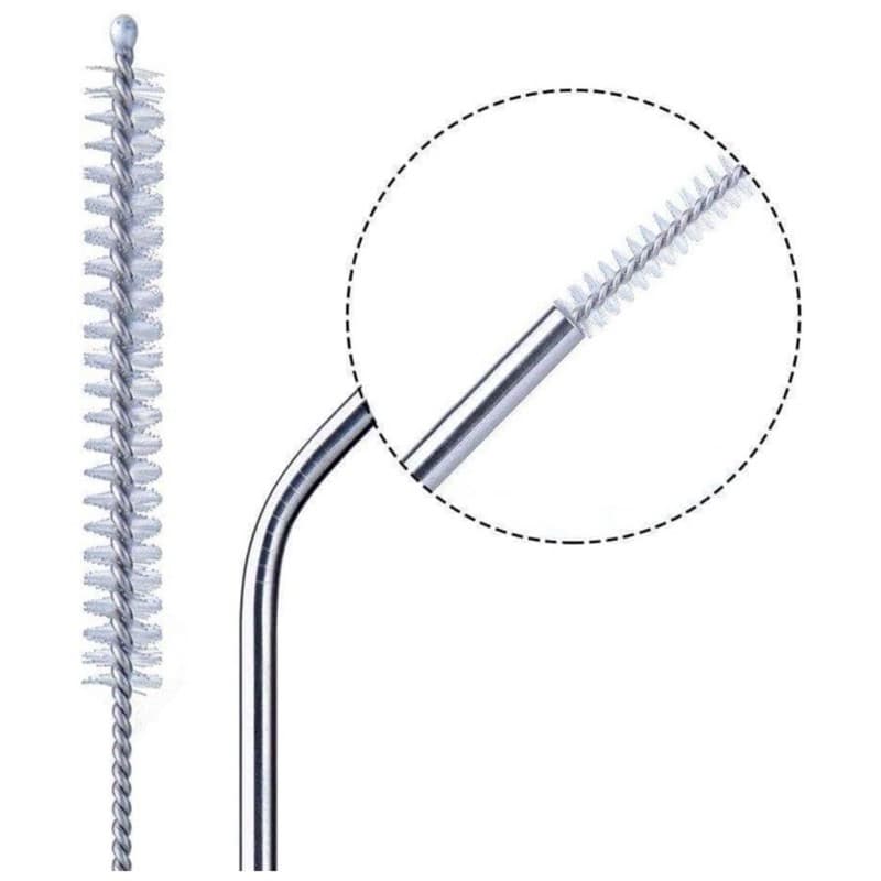 Escova Flexível Limpeza Canudo Inox Ecológico-envio imediato