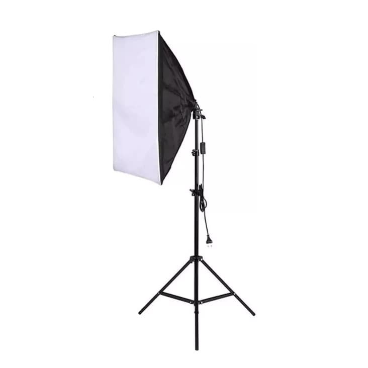 Softbox Luz contínua 50x70cm Soquete e27 - Kit com Tripé