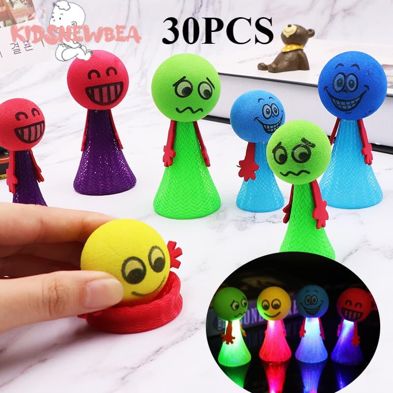 30pcs KidsNewbea Brinquedo Luminosas Saltitantes Homem Elfo Crianças Presente de Festa de Aniversário