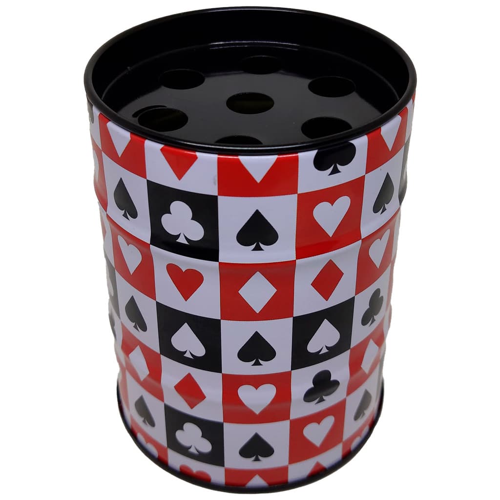 Cinzeiro Redondo em Metal Estampado – Naipes