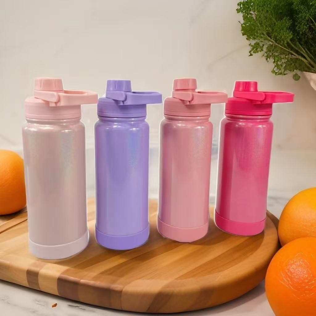 Garrafa Térmica 800ml/600ml/350ml Inox Premium Tampa Antivazamento Bico Rosqueável Bebida Quente Fria