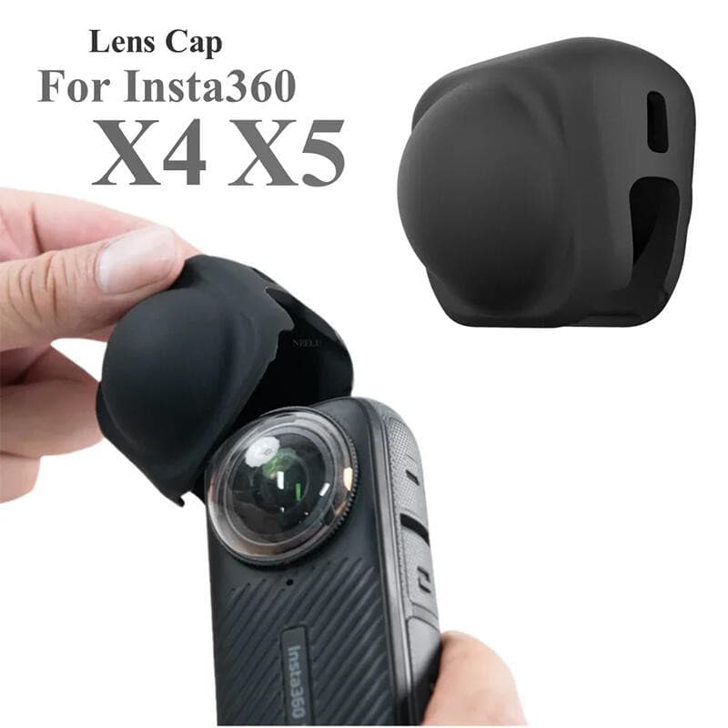 Tampa Da Lente Para Insta360 X5 X4 Protetor Capa Acessórios Anti-Poeira Risco Silicone Protetora