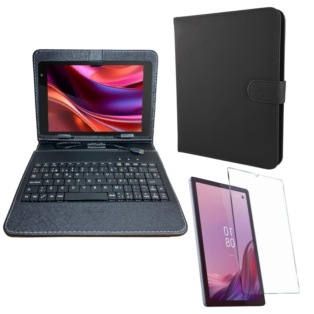Kit Capa com Teclado Integrado 8" + Película de Vidro p/ Lenovo M9 - ZAC30198BR