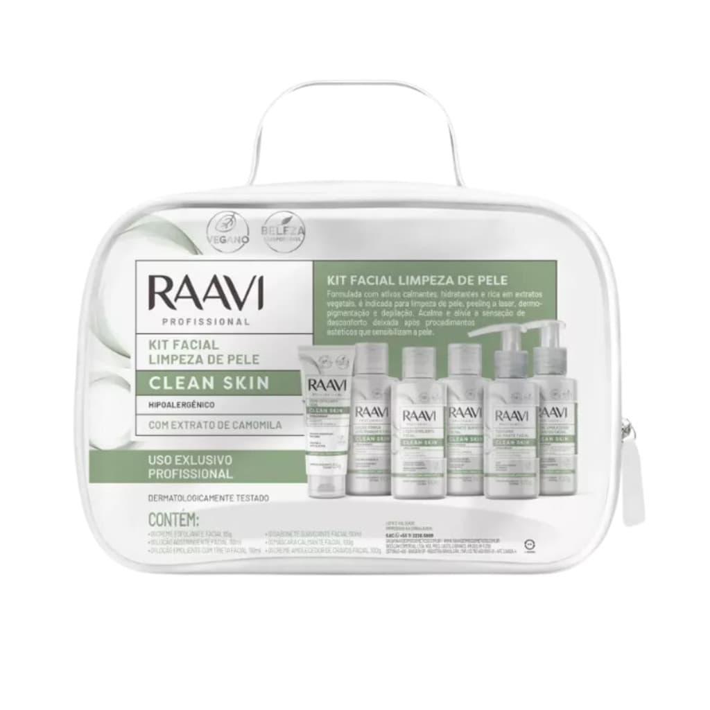 Kit Raavi Facial Limpeza De Pele