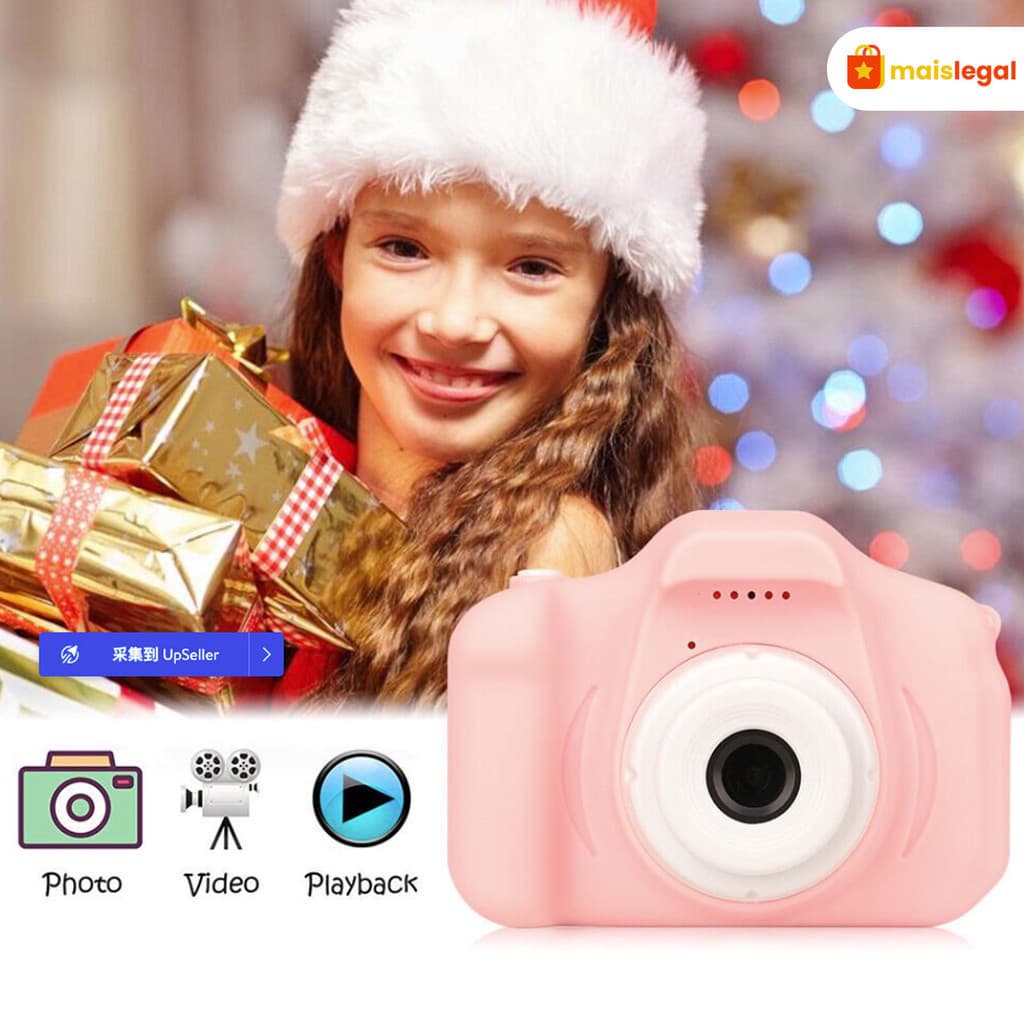 Mini Câmera Digital Infantil/Recarregável/ Fotografia de Verdade / Vídeos / Joguinhos - Oficial