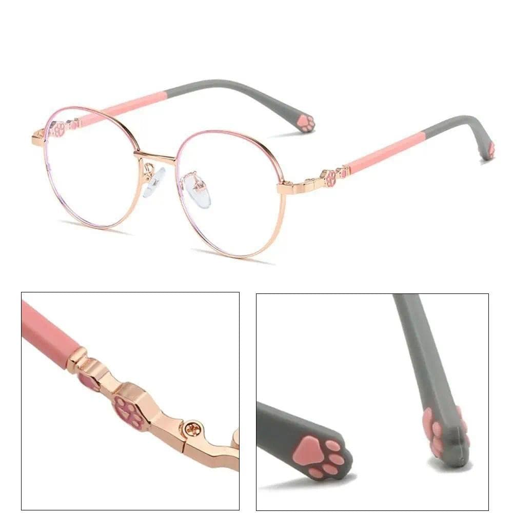 Óculos Redondos Anti-Luz Azul Para Crianças , De Proteção Os Olhos De Computador , Armação Ultraleve , Bloqueio De