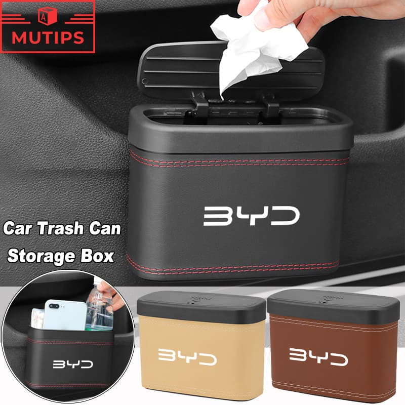 Carro Organizador De Lixo Caixa De Armazenamento De Couro Para Dolphin Plus Mini Seal Yuan Song HAN TAN Atto 3