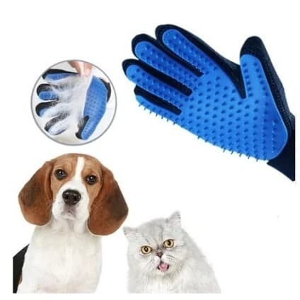 Luva Tira Pelos Cachorro Gato Massageadora Borracha Luva Nano Magnético Remove Pelo Pets Cães Gatos