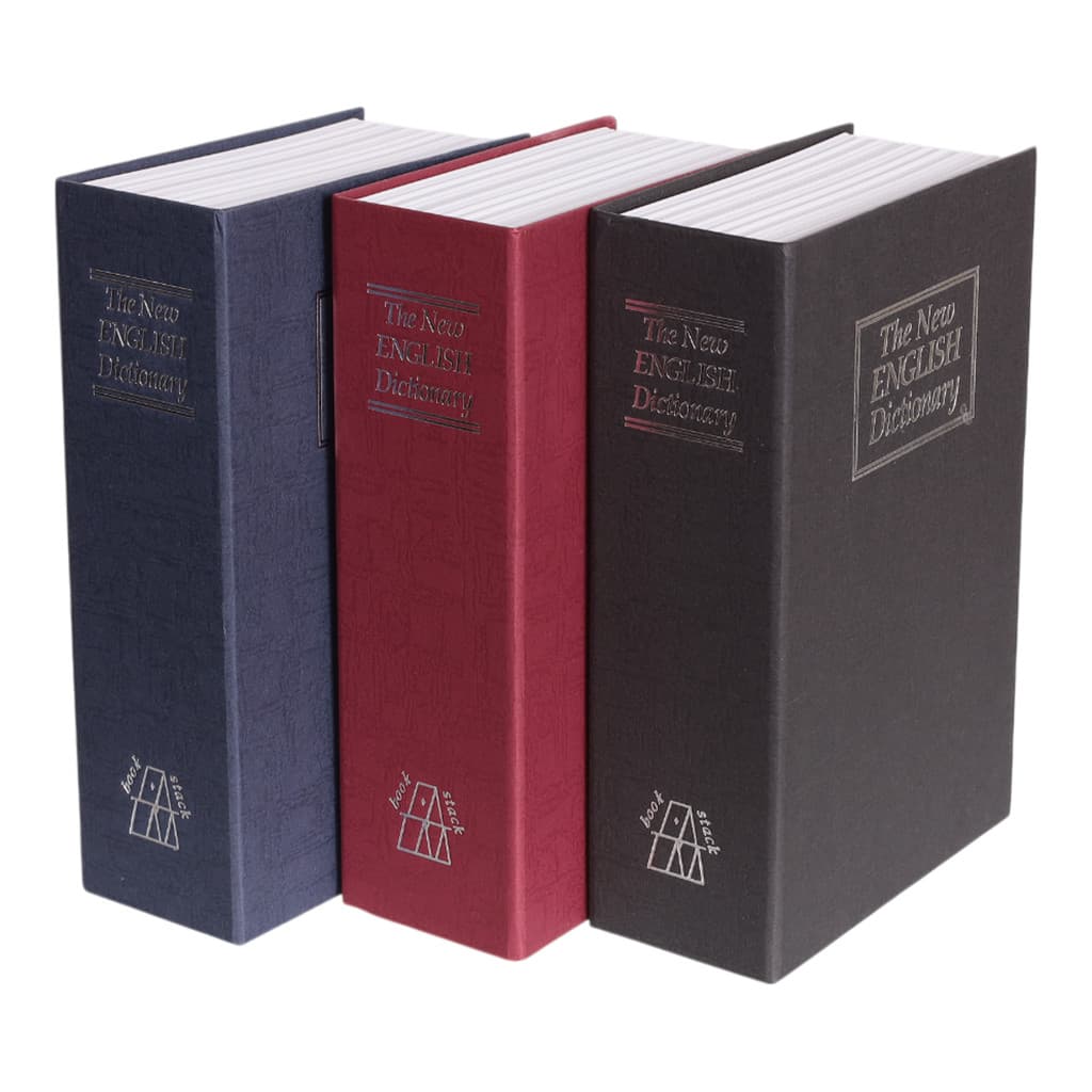 Cofre Camuflado Forma De Livro Dicionário Com Chave