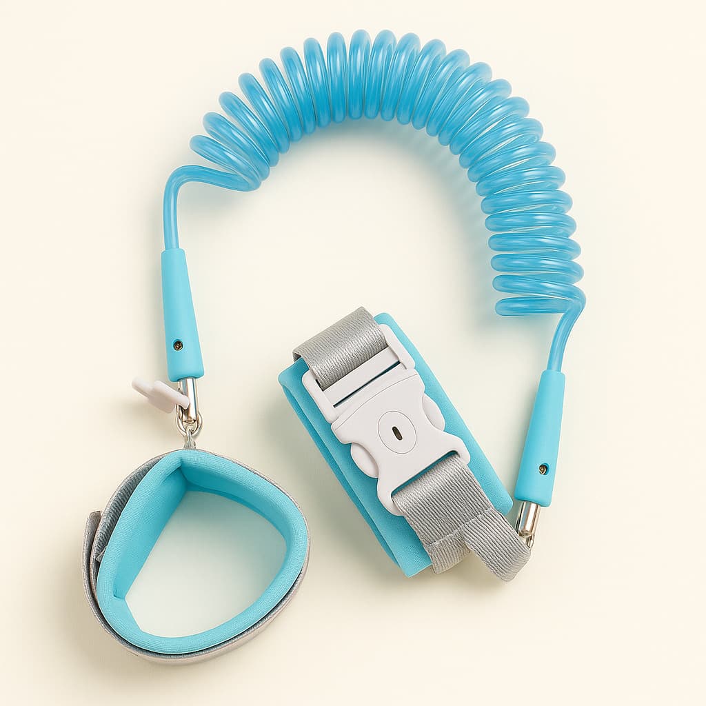 Pulseira Guia Segurança Infantil Pulso Anti Perda  Azul