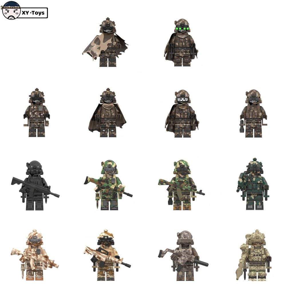 Boneca de ação montada brinquedo presente de aniversário decoração de força especial