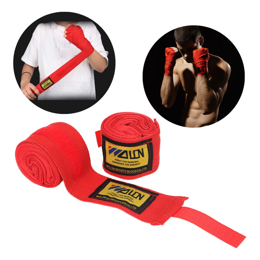 Bandagem Elastica Muay Thai Boxe Mma Artes Marciais Luta - Proteção de Punho Faixa Elástica ed Luta