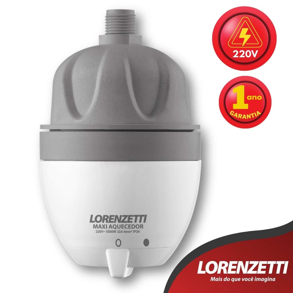 Aquecedor de Água Lorenzetti Maxi Ultra Branco 5500W 220V